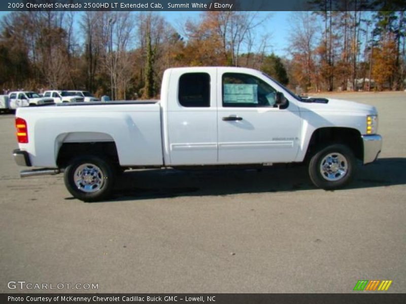 Summit White / Ebony 2009 Chevrolet Silverado 2500HD LT Extended Cab
