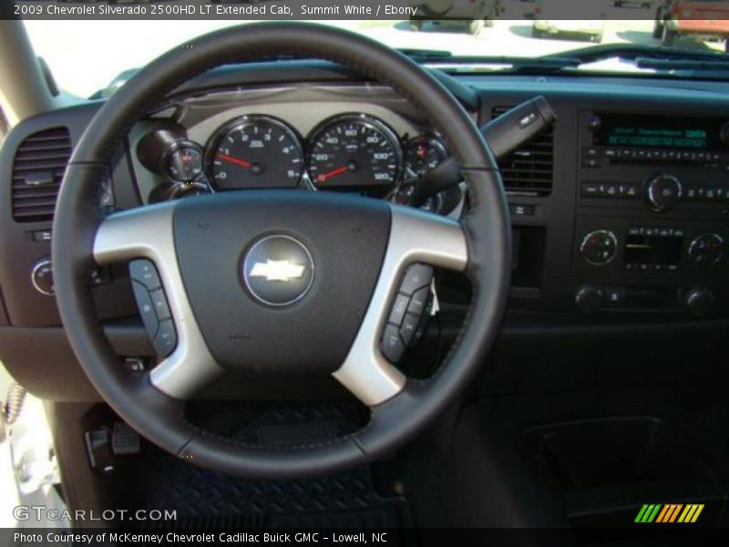 Summit White / Ebony 2009 Chevrolet Silverado 2500HD LT Extended Cab