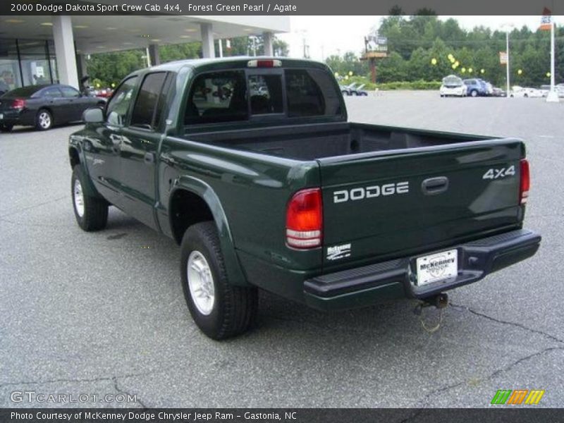 Forest Green Pearl / Agate 2000 Dodge Dakota Sport Crew Cab 4x4