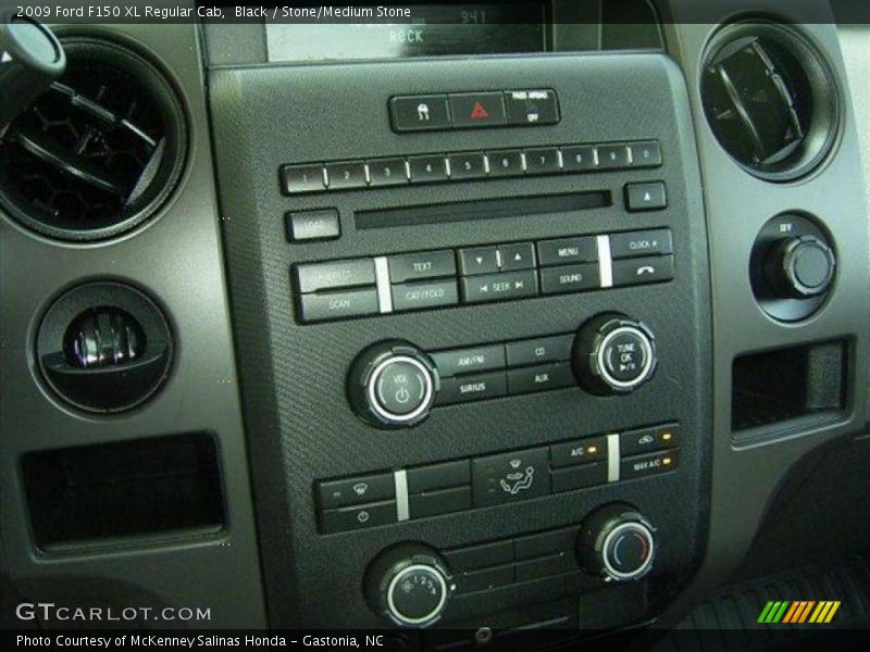 Black / Stone/Medium Stone 2009 Ford F150 XL Regular Cab
