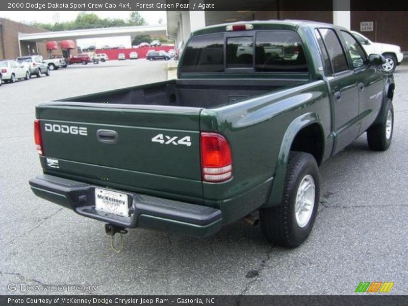 Forest Green Pearl / Agate 2000 Dodge Dakota Sport Crew Cab 4x4