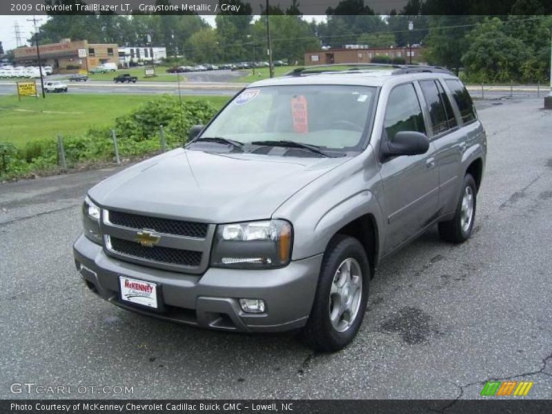 Graystone Metallic / Gray 2009 Chevrolet TrailBlazer LT