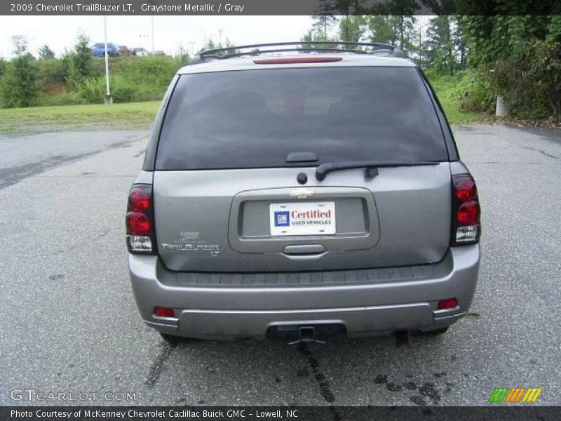 Graystone Metallic / Gray 2009 Chevrolet TrailBlazer LT