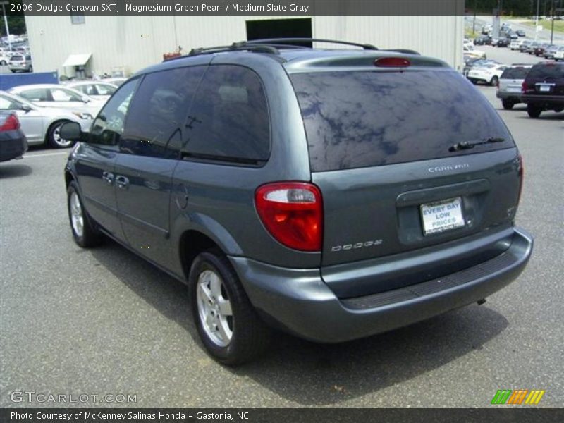 Magnesium Green Pearl / Medium Slate Gray 2006 Dodge Caravan SXT