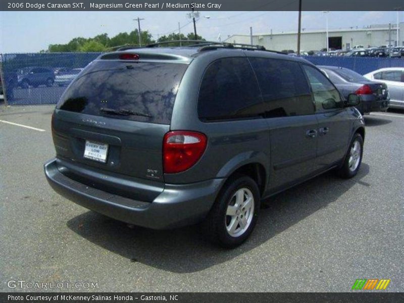 Magnesium Green Pearl / Medium Slate Gray 2006 Dodge Caravan SXT