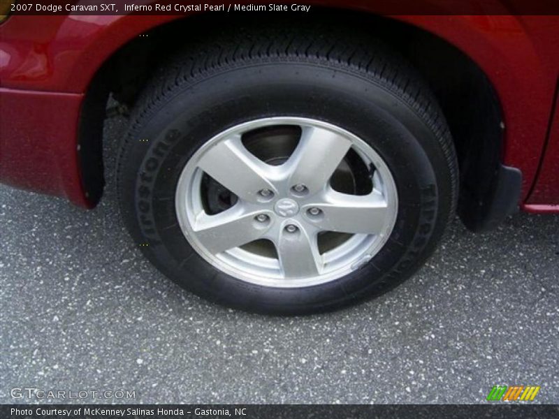 Inferno Red Crystal Pearl / Medium Slate Gray 2007 Dodge Caravan SXT