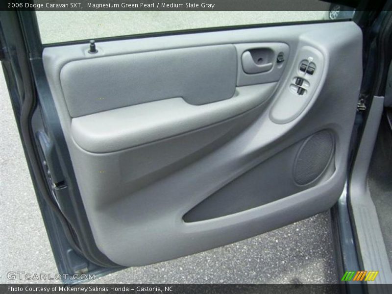 Magnesium Green Pearl / Medium Slate Gray 2006 Dodge Caravan SXT