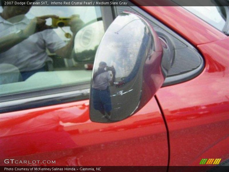 Inferno Red Crystal Pearl / Medium Slate Gray 2007 Dodge Caravan SXT