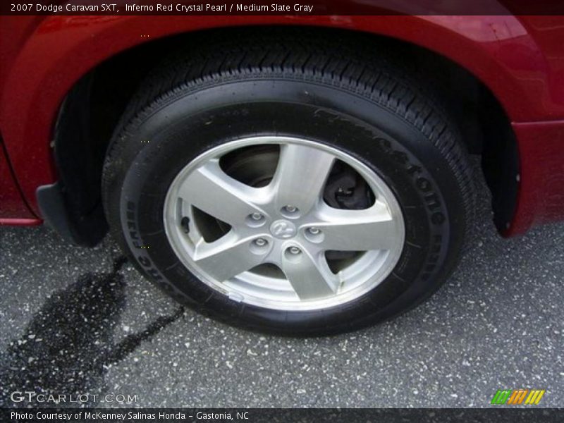 Inferno Red Crystal Pearl / Medium Slate Gray 2007 Dodge Caravan SXT