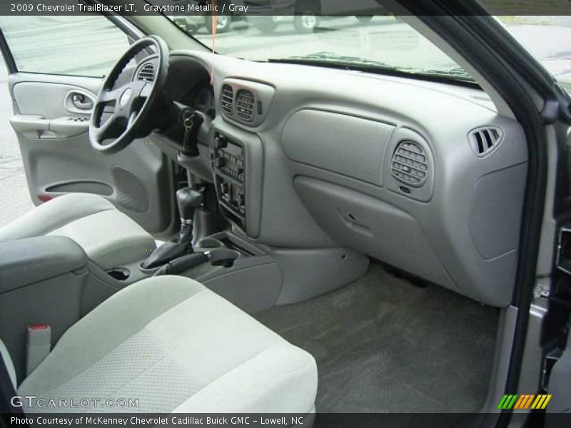 Graystone Metallic / Gray 2009 Chevrolet TrailBlazer LT