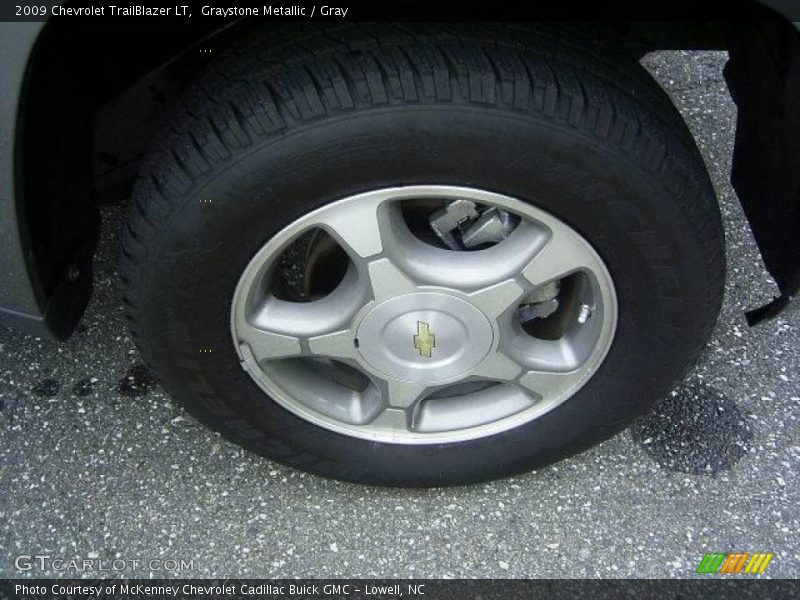 Graystone Metallic / Gray 2009 Chevrolet TrailBlazer LT