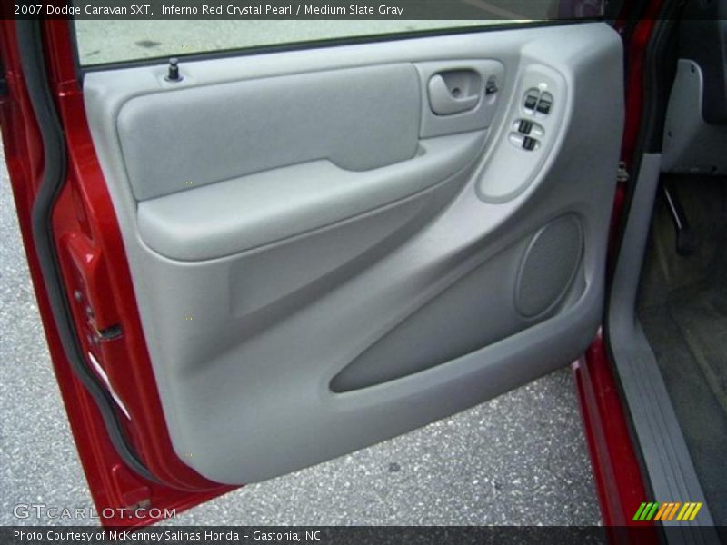 Inferno Red Crystal Pearl / Medium Slate Gray 2007 Dodge Caravan SXT
