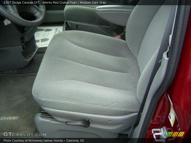 Inferno Red Crystal Pearl / Medium Slate Gray 2007 Dodge Caravan SXT