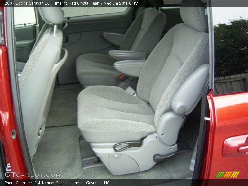 Inferno Red Crystal Pearl / Medium Slate Gray 2007 Dodge Caravan SXT