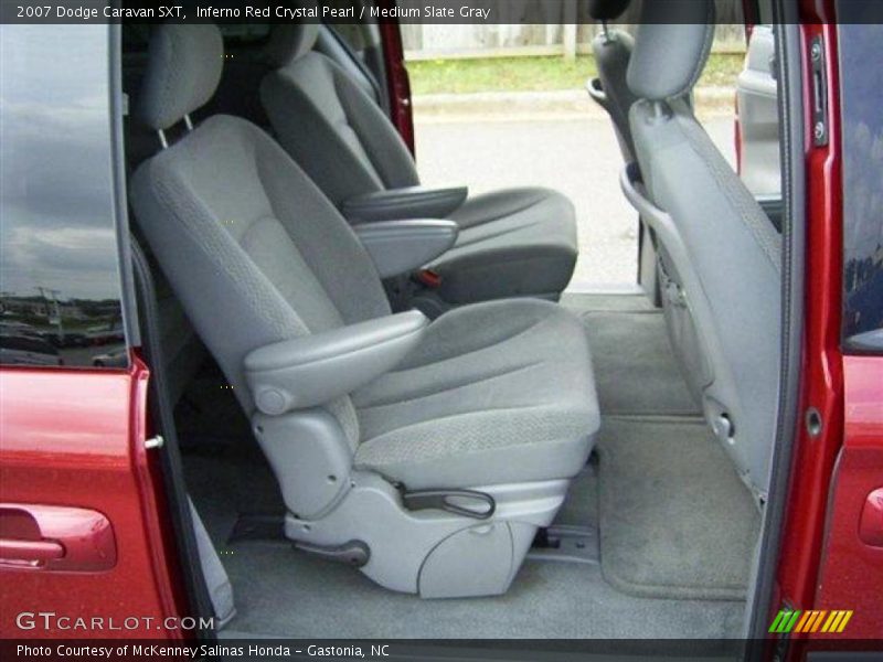 Inferno Red Crystal Pearl / Medium Slate Gray 2007 Dodge Caravan SXT
