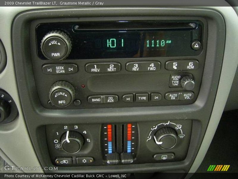 Graystone Metallic / Gray 2009 Chevrolet TrailBlazer LT