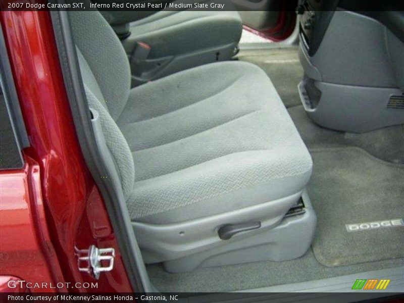 Inferno Red Crystal Pearl / Medium Slate Gray 2007 Dodge Caravan SXT