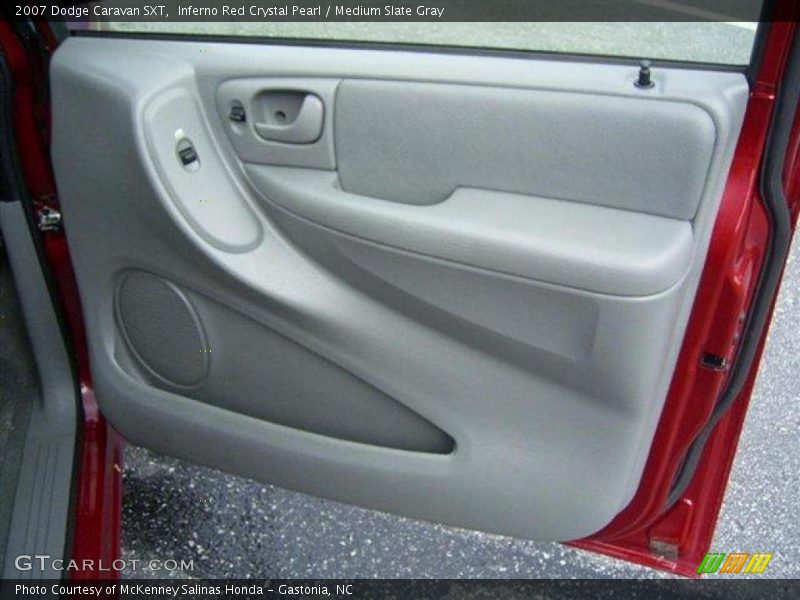 Inferno Red Crystal Pearl / Medium Slate Gray 2007 Dodge Caravan SXT