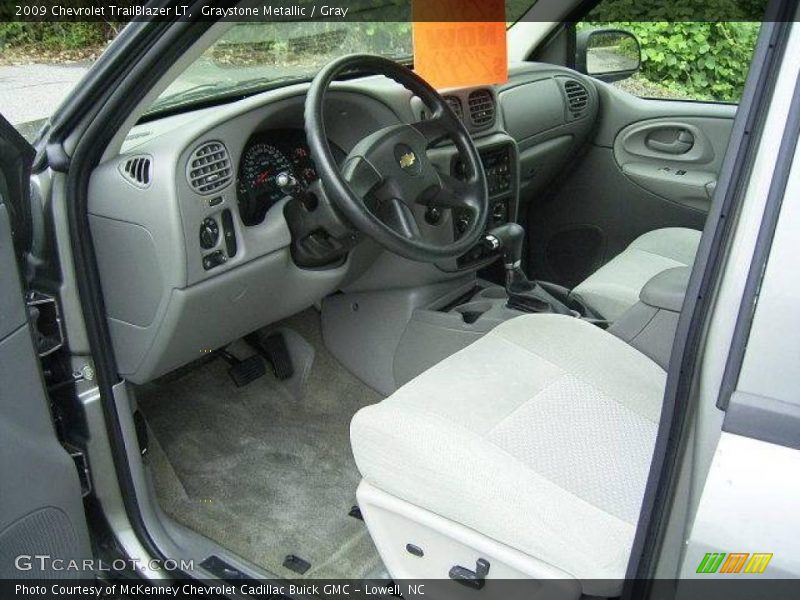 Graystone Metallic / Gray 2009 Chevrolet TrailBlazer LT