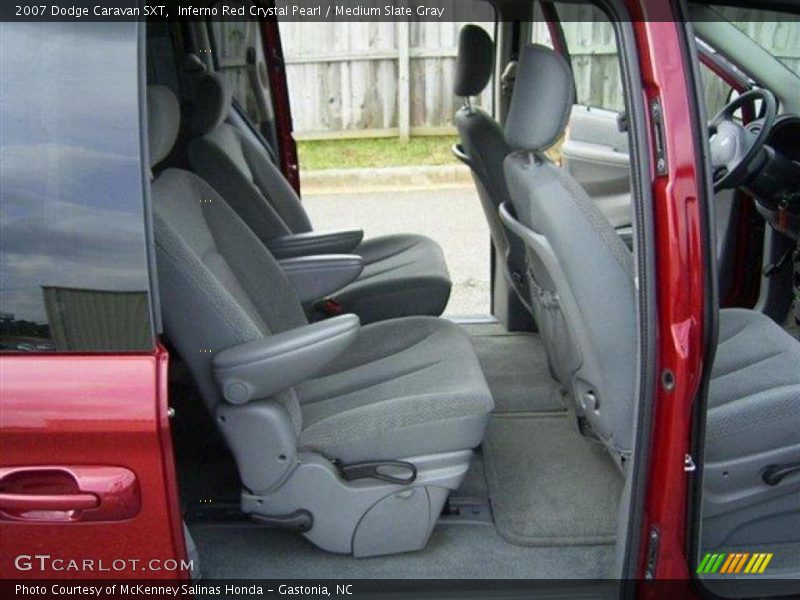 Inferno Red Crystal Pearl / Medium Slate Gray 2007 Dodge Caravan SXT