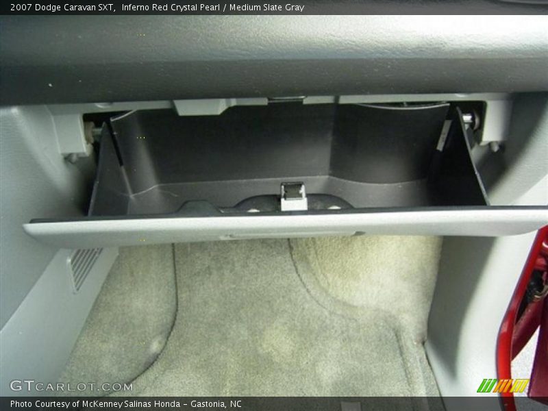 Inferno Red Crystal Pearl / Medium Slate Gray 2007 Dodge Caravan SXT
