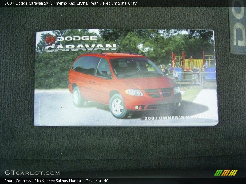 Inferno Red Crystal Pearl / Medium Slate Gray 2007 Dodge Caravan SXT
