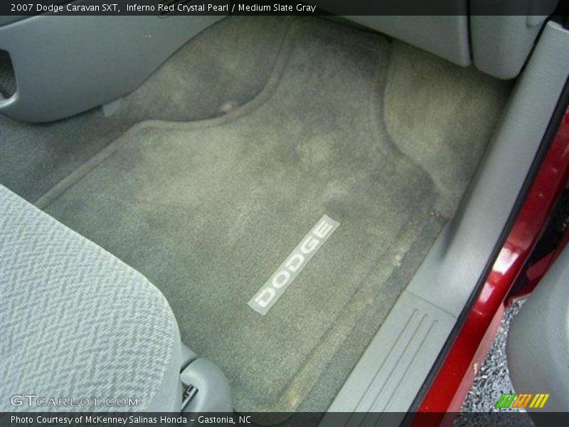 Inferno Red Crystal Pearl / Medium Slate Gray 2007 Dodge Caravan SXT