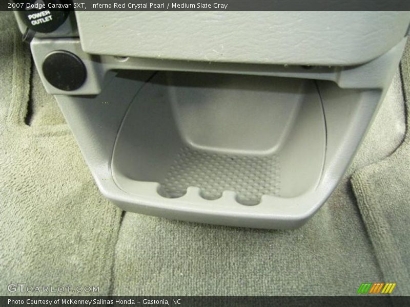 Inferno Red Crystal Pearl / Medium Slate Gray 2007 Dodge Caravan SXT