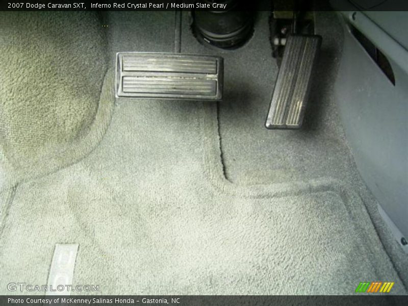 Inferno Red Crystal Pearl / Medium Slate Gray 2007 Dodge Caravan SXT