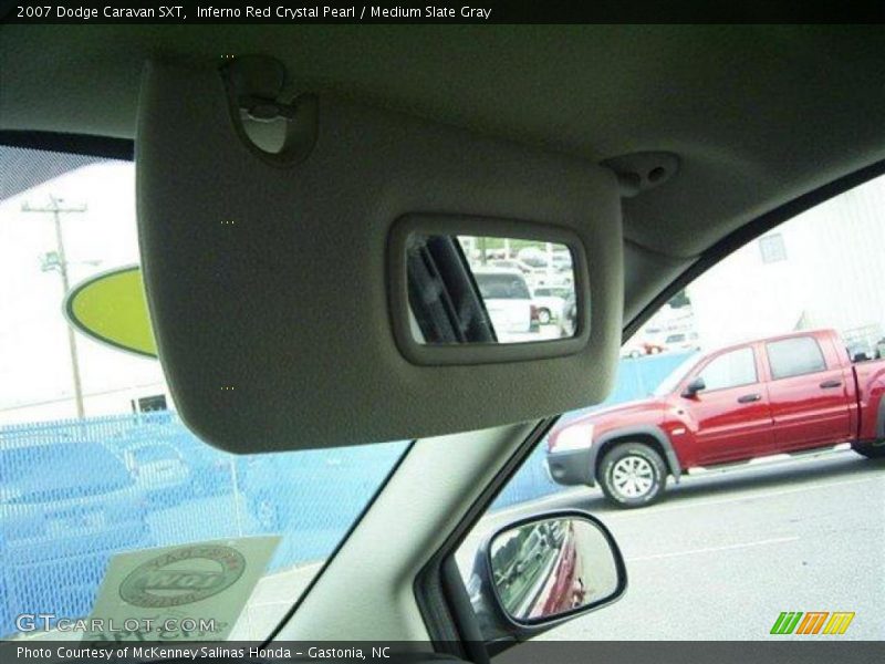 Inferno Red Crystal Pearl / Medium Slate Gray 2007 Dodge Caravan SXT