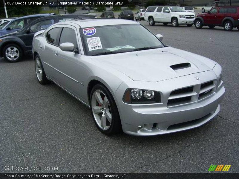 Bright Silver Metallic / Dark Slate Gray 2007 Dodge Charger SRT-8