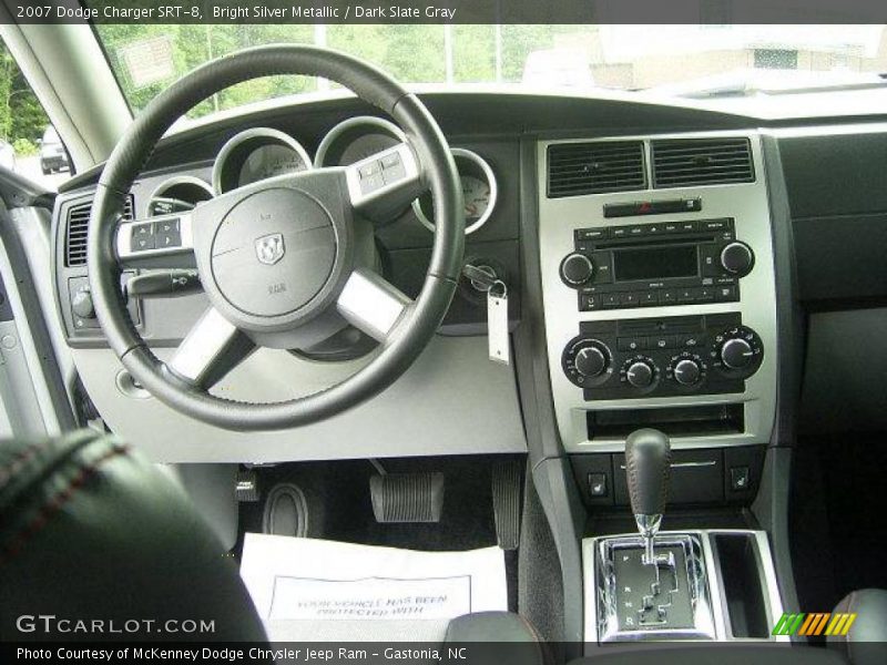 Bright Silver Metallic / Dark Slate Gray 2007 Dodge Charger SRT-8
