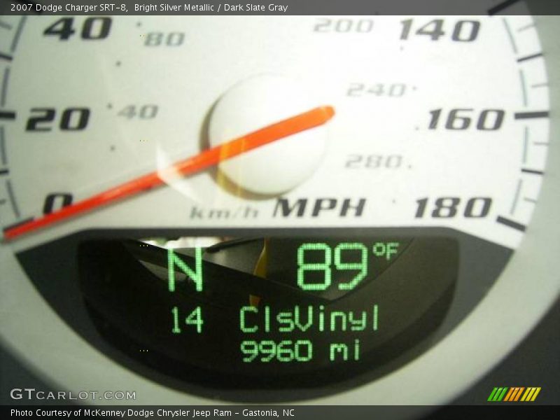 Bright Silver Metallic / Dark Slate Gray 2007 Dodge Charger SRT-8