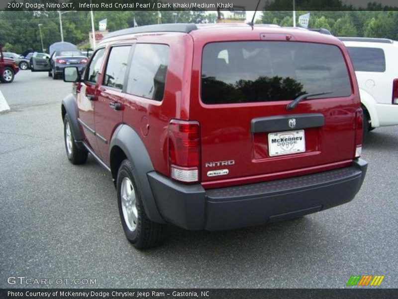 Inferno Red Crystal Pearl / Dark Khaki/Medium Khaki 2007 Dodge Nitro SXT