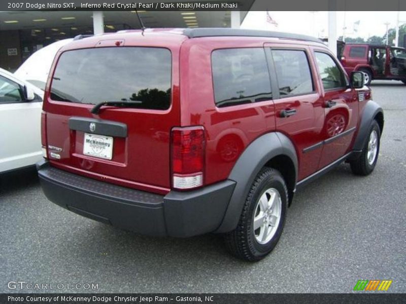 Inferno Red Crystal Pearl / Dark Khaki/Medium Khaki 2007 Dodge Nitro SXT