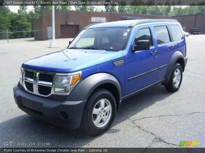 Electric Blue Pearl / Dark Slate Gray/Light Slate Gray 2007 Dodge Nitro SXT