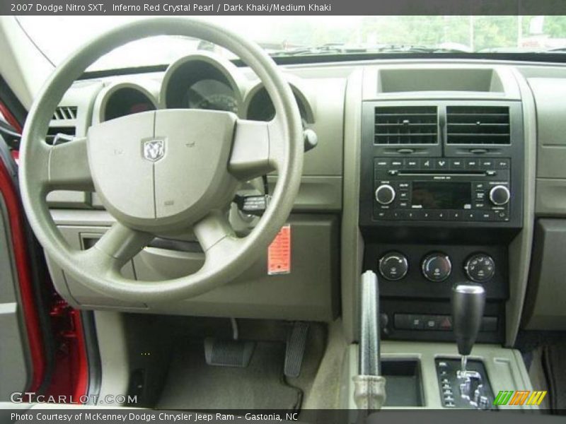 Inferno Red Crystal Pearl / Dark Khaki/Medium Khaki 2007 Dodge Nitro SXT