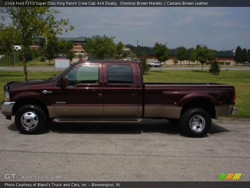 Chestnut Brown Metallic / Castano Brown Leather 2004 Ford F350 Super Duty King Ranch Crew Cab 4x4 Dually