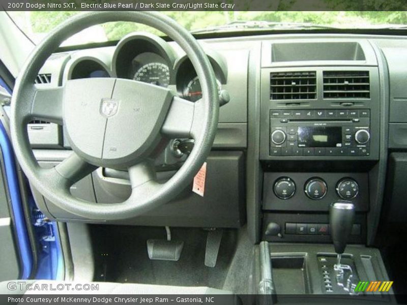 Electric Blue Pearl / Dark Slate Gray/Light Slate Gray 2007 Dodge Nitro SXT