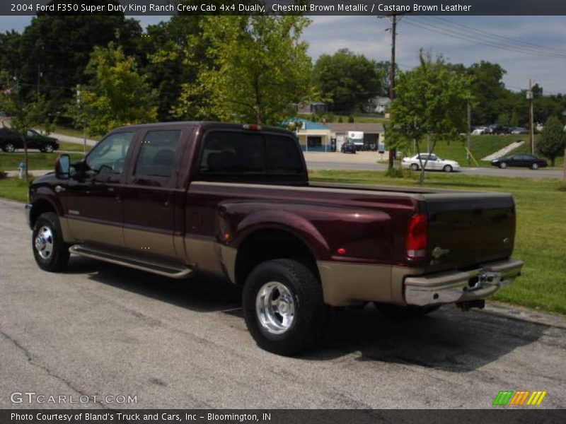 Chestnut Brown Metallic / Castano Brown Leather 2004 Ford F350 Super Duty King Ranch Crew Cab 4x4 Dually