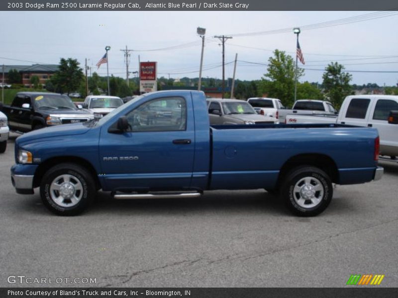 Atlantic Blue Pearl / Dark Slate Gray 2003 Dodge Ram 2500 Laramie Regular Cab