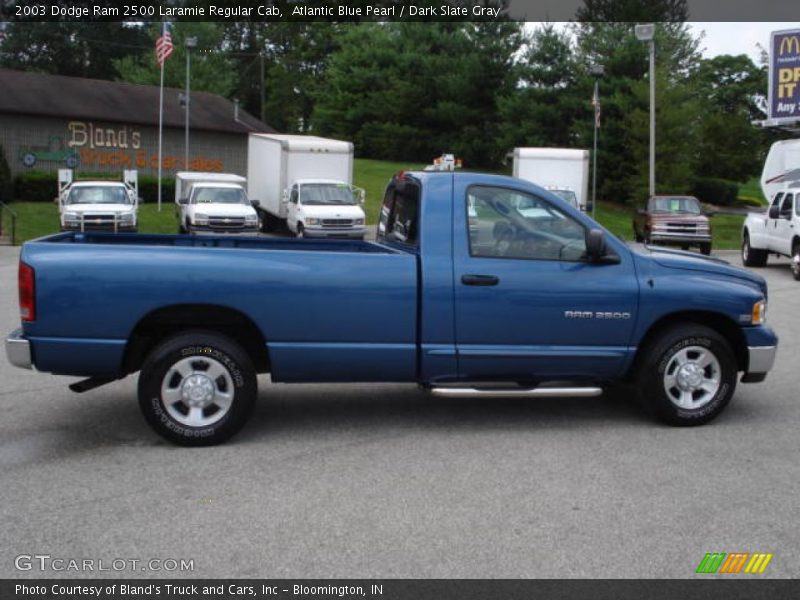 Atlantic Blue Pearl / Dark Slate Gray 2003 Dodge Ram 2500 Laramie Regular Cab