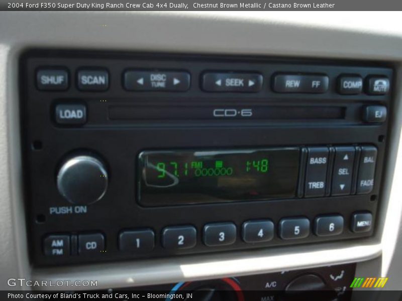 Chestnut Brown Metallic / Castano Brown Leather 2004 Ford F350 Super Duty King Ranch Crew Cab 4x4 Dually