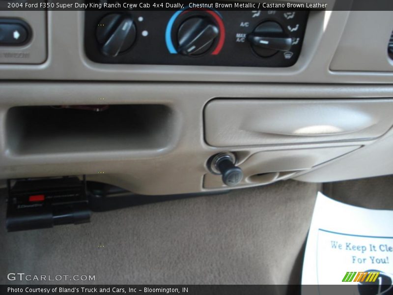 Chestnut Brown Metallic / Castano Brown Leather 2004 Ford F350 Super Duty King Ranch Crew Cab 4x4 Dually