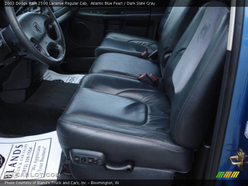 Atlantic Blue Pearl / Dark Slate Gray 2003 Dodge Ram 2500 Laramie Regular Cab