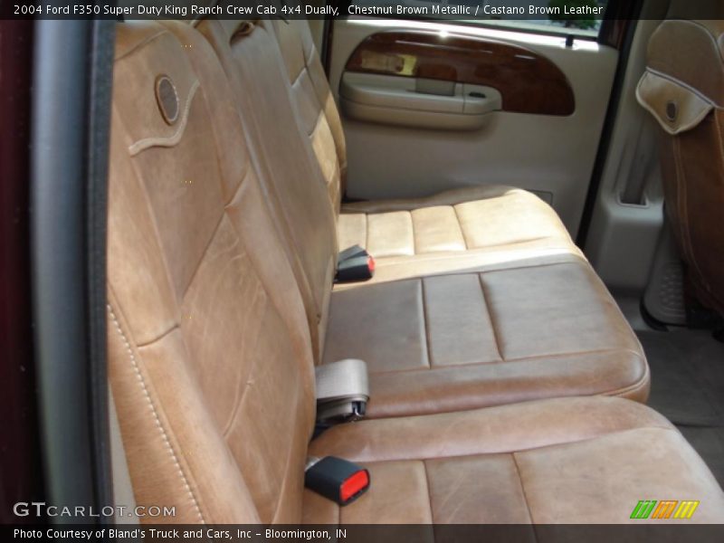 Chestnut Brown Metallic / Castano Brown Leather 2004 Ford F350 Super Duty King Ranch Crew Cab 4x4 Dually