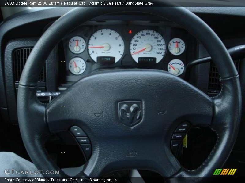 Atlantic Blue Pearl / Dark Slate Gray 2003 Dodge Ram 2500 Laramie Regular Cab