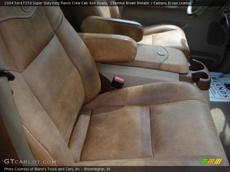 Chestnut Brown Metallic / Castano Brown Leather 2004 Ford F350 Super Duty King Ranch Crew Cab 4x4 Dually