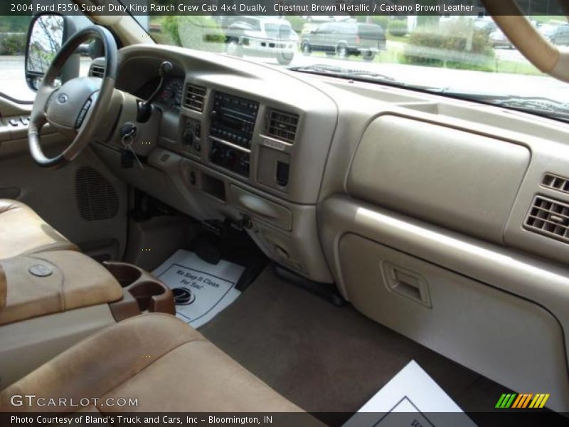 Chestnut Brown Metallic / Castano Brown Leather 2004 Ford F350 Super Duty King Ranch Crew Cab 4x4 Dually