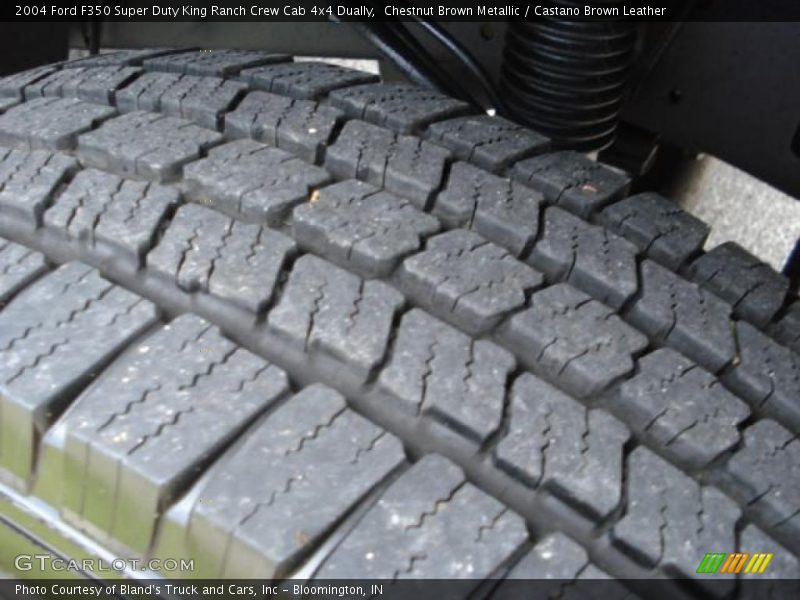 Chestnut Brown Metallic / Castano Brown Leather 2004 Ford F350 Super Duty King Ranch Crew Cab 4x4 Dually